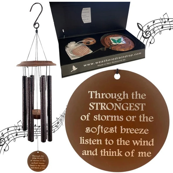 HKM-165075 34 Inch Memorial Wind Chime with Deep Tone for Garden and Sympathy Gifts