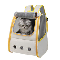 HKM-1651389 Foldable Breathable Cat Backpack for Pets Up to 13kg - Solid Color Options Available