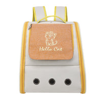 HKM-1651389 Foldable Breathable Cat Backpack for Pets Up to 13kg - Solid Color Options Available