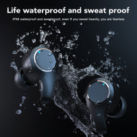 HKM-165139 Active Noise Cancelling Bluetooth Headset with Stereo Sound and Voice Control