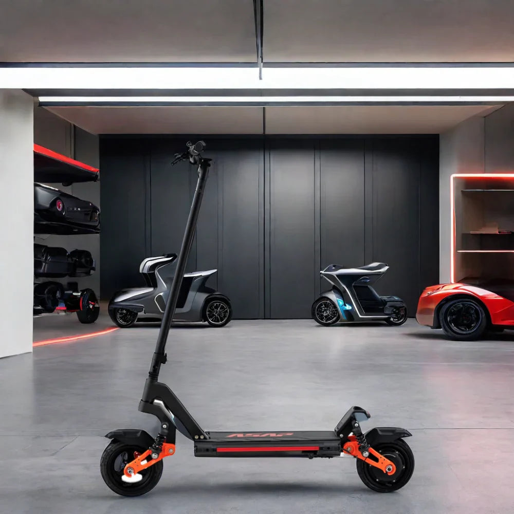 HKM-165139 Foldable 52V Electric Scooter with Dual Motor, 2000W Power, Max Speed 40 km/h, 60-80 km Range, Full Suspension, Waterproof, App Control