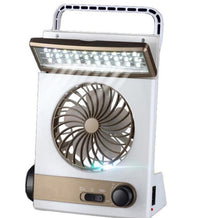 HKM-165139 Solar Charging Multi-Function Camping Light with Fan and Flashlight Features