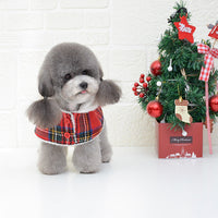 HKM-1653309 Cozy Christmas Red Knitted Turtleneck Dog Sweater with Cape and Hat