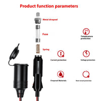 HKM-165331 4M USB Power Extension Cable for Car Cigarette Lighter with 10A Max Current