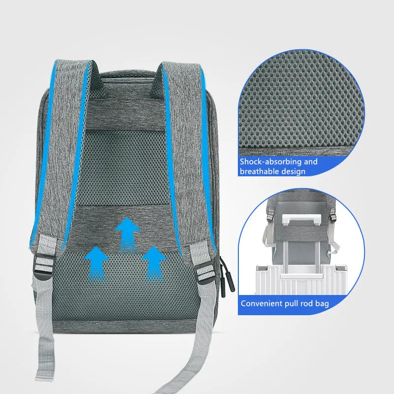 HKM-165331 Waterproof Oxford Polyester Shoulder Backpack for Business, Travel, and School Use
