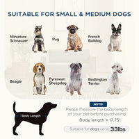 HKM-1653565 Cozy Raised Dog Sofa with Removable Cushion and Stable Wood Legs
