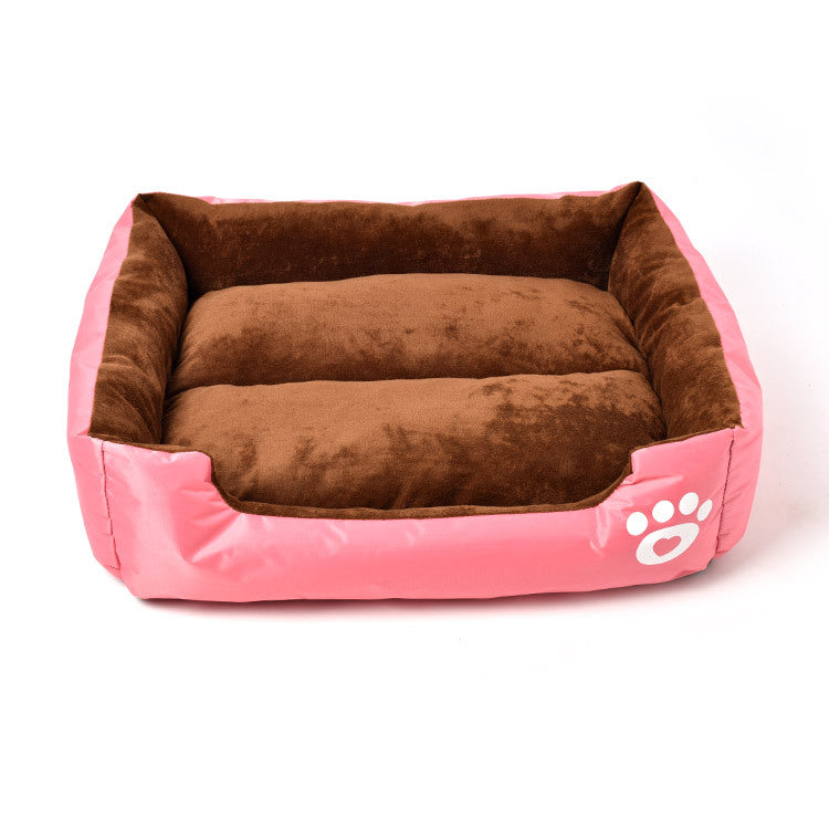 HKM-1654973 Soft Cotton Wool Pet Cage in Six Colors - Comfortable Peach Skin & Oxford Cloth for All Dogs (S/M/L)