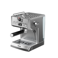 HKM-165523 20 Bar Electric Espresso Coffee Maker with Pressure Meter Display and Professional ULKA Pump