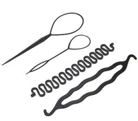 HKM-165523 Double Hook Hair Styling Tool Set with Pull Needles and French Braiding Tool