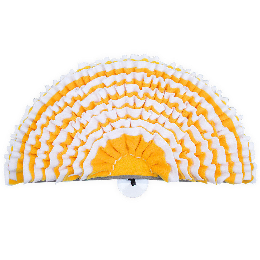 HKM-1655741 Semi-Round Pet Sniffer Pad for Slow Feeding with Shaker Velvet Material, 60x30x5cm