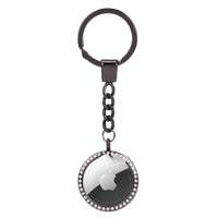 HKM-165651 Metal Diamond-Studded Anti-Lost Positioning Tracker Protective Cover - Luxury Flip Style