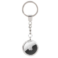 HKM-165651 Metal Diamond-Studded Anti-Lost Positioning Tracker Protective Cover - Luxury Flip Style