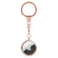 HKM-165651 Metal Diamond-Studded Anti-Lost Positioning Tracker Protective Cover - Luxury Flip Style