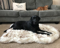 HKM-165715 Beige Plush Pet Dog Mat for Rest, Available in Multiple Sizes