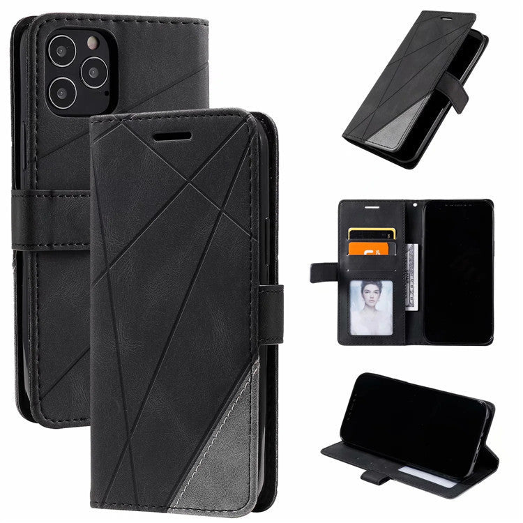 HKM-166035 Stylish Flip Phone Case with Frosted Pattern for Samsung Devices
