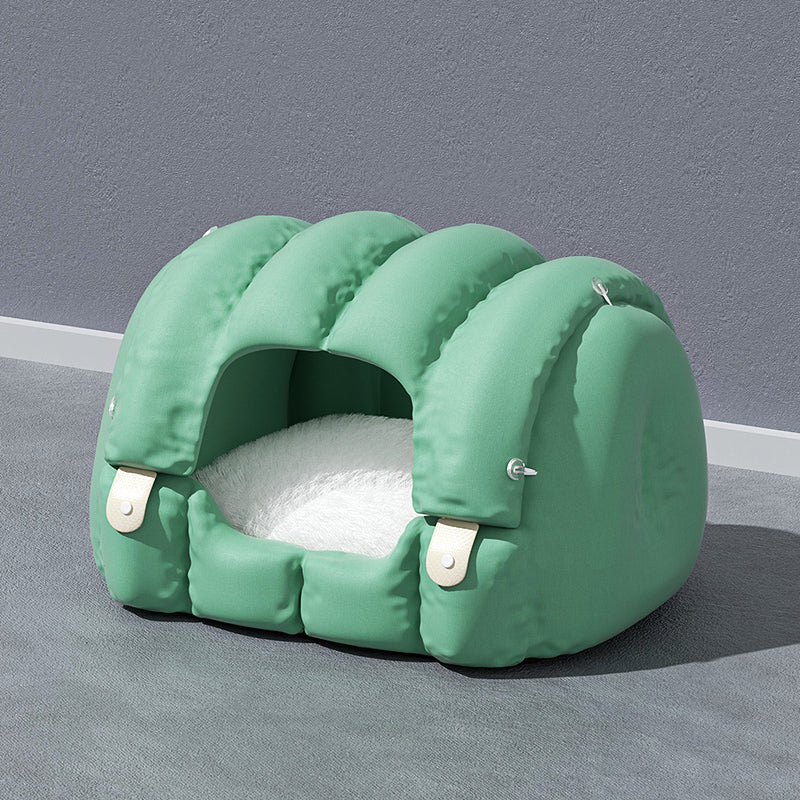HKM-1660733 Universal Non-stick Cat and Dog Litter in Green Beige - Semi-enclosed Cotton Material