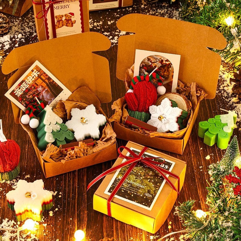 HKM-166227 Christmas Aromatherapy Candle Gift Set in Festive Gift Boxes
