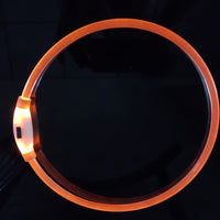 HKM-1662653 Shiny Anti-Lost Dog Collar with USB Charging - Available in Multiple Colors
