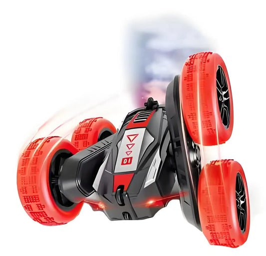 HKM-166355 Double-Sided 4WD Stunt Car Remote Control Toy with Lights - Drifting & Bouncing Features for Ages 5 and Up