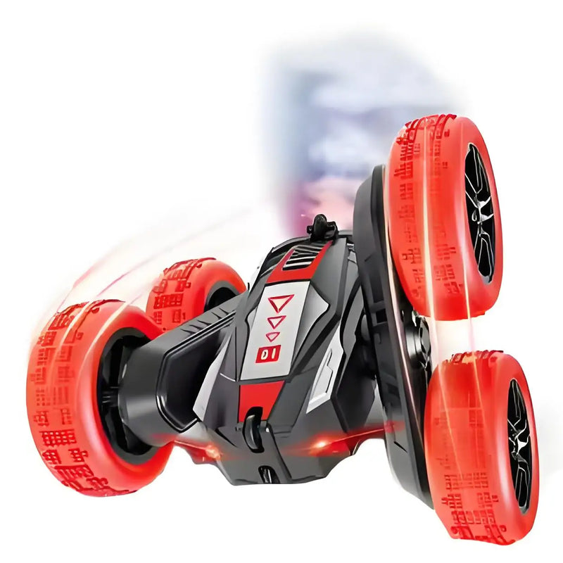 HKM-166355 Double-Sided 4WD Stunt Car Remote Control Toy with Lights - Drifting & Bouncing Features for Ages 5 and Up
