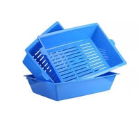 HKM-1664445 Three-Layer Cat Litter Box for Cats Up to 10 kg - PP Material, 44cm x 32cm x 10cm, Compatible with Bentonite Litter