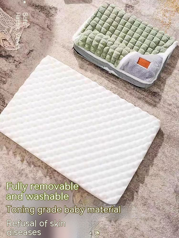 HKM-1664701 Detachable and Washable Winter Dog Mat for Cozy Sleeping - Multiple Sizes Available