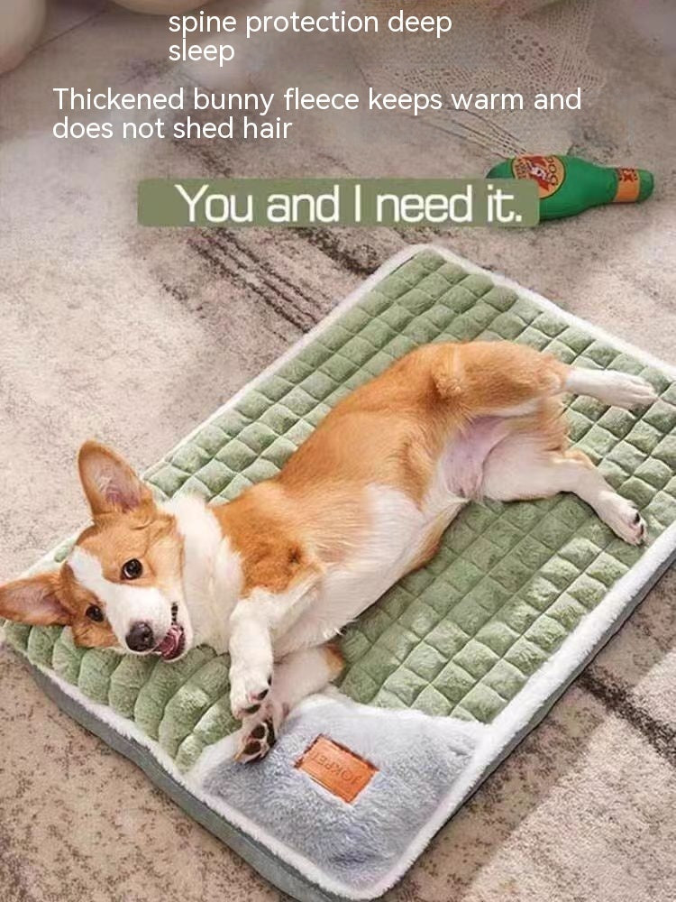 HKM-1664701 Detachable and Washable Winter Dog Mat for Cozy Sleeping - Multiple Sizes Available