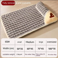HKM-1664701 Detachable and Washable Winter Dog Mat for Cozy Sleeping - Multiple Sizes Available