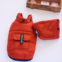 HKM-1665085 Reversible Thick Cotton Vest for Dogs - Soft Fleece Winter Coat