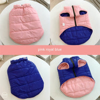 HKM-1665213 Pet Double-Sided Cotton Vest for Autumn and Winter - Available in Blue and Yellow, Sizes S to XXXL