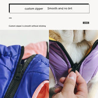 HKM-1665213 Pet Double-Sided Cotton Vest for Autumn and Winter - Available in Blue and Yellow, Sizes S to XXXL