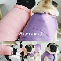 HKM-1665213 Pet Double-Sided Cotton Vest for Autumn and Winter - Available in Blue and Yellow, Sizes S to XXXL