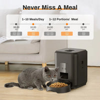 HKM-166547 Automatic 2L Pet Feeder with Touch Screen for Cats and Dogs - Smart Dry Food Dispenser