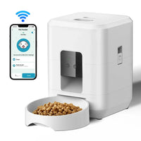 HKM-166547 Automatic 2L Pet Feeder with Touch Screen for Cats and Dogs - Smart Dry Food Dispenser