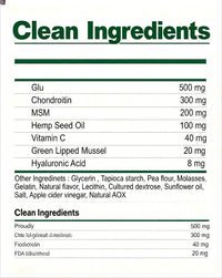 HKM-1666493 Hip & Joint Health Supplement for Dogs - 120 Chews with Glucosamine, Chondroitin, MSM & Hyaluronic Acid