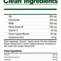 HKM-1666493 Hip & Joint Health Supplement for Dogs - 120 Chews with Glucosamine, Chondroitin, MSM & Hyaluronic Acid