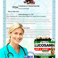 HKM-1666493 Hip & Joint Health Supplement for Dogs - 120 Chews with Glucosamine, Chondroitin, MSM & Hyaluronic Acid