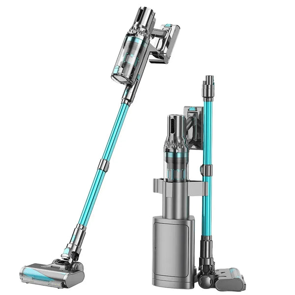 HKM-166675 High Efficiency Stick Vacuum Cleaner with Dust Collection Station for Home and Car Use, 450W/34000Pa
