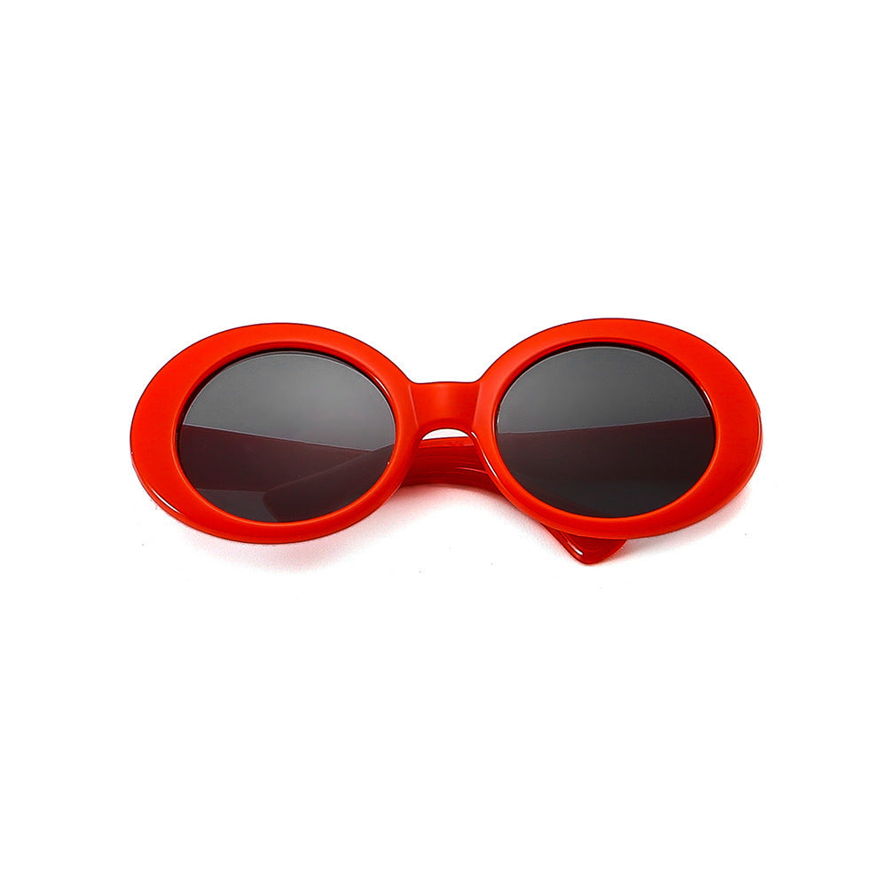 HKM-1668029 Stylish Red Pet Sunglasses for Cats with UV400 Protection and Full Frame Design