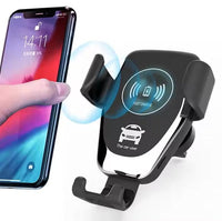 HKM-166803 Smart Auto-Clamping Wireless Car Charger with Fast Charging and Secure Mounting Options