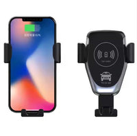 HKM-166803 Smart Auto-Clamping Wireless Car Charger with Fast Charging and Secure Mounting Options