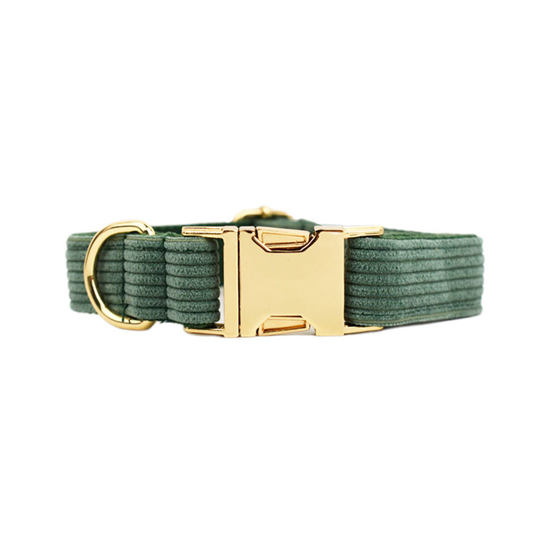 HKM-1668413 Stylish Corduroy Pet Dog Collar in Multiple Sizes