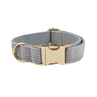 HKM-1668413 Stylish Corduroy Pet Dog Collar in Multiple Sizes