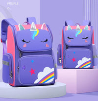 HKM-167059 Cartoon Unicorn School Backpack for Kids - Stylish and Convenient Travel Bag