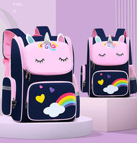 HKM-167059 Cartoon Unicorn School Backpack for Kids - Stylish and Convenient Travel Bag