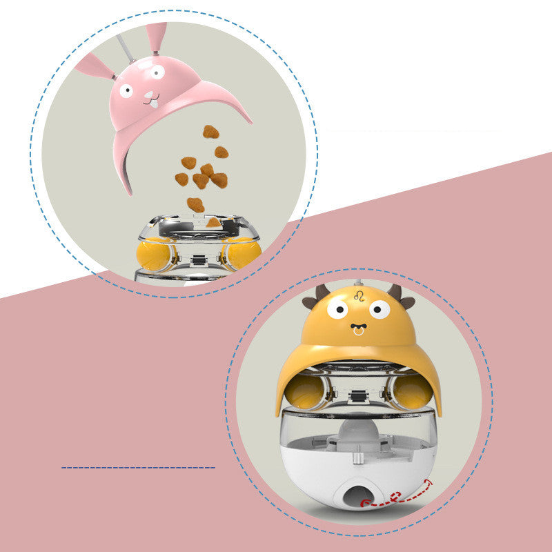 HKM-1671229 Educational Cat and Dog Tumbler Toy - Fun Plastic Designs for Interactive Play