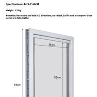 HKM-1671869 Large PVC Pet Dog Door with Waterproof Cover for Easy Access