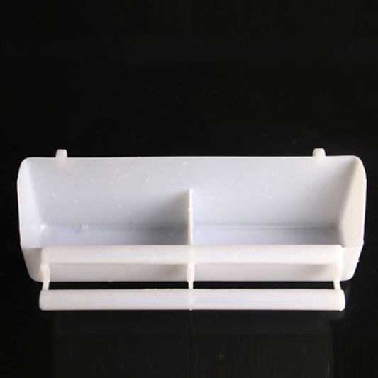 HKM-167187 White Budgie Food Hanging Feeder for Cage Use