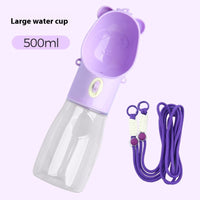HKM-1672253 Portable Leak-Proof Dog Water Bottle & Food Container for Outdoor Use, Ideal for Small and Large Pets