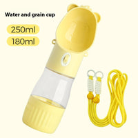 HKM-1672253 Portable Leak-Proof Dog Water Bottle & Food Container for Outdoor Use, Ideal for Small and Large Pets